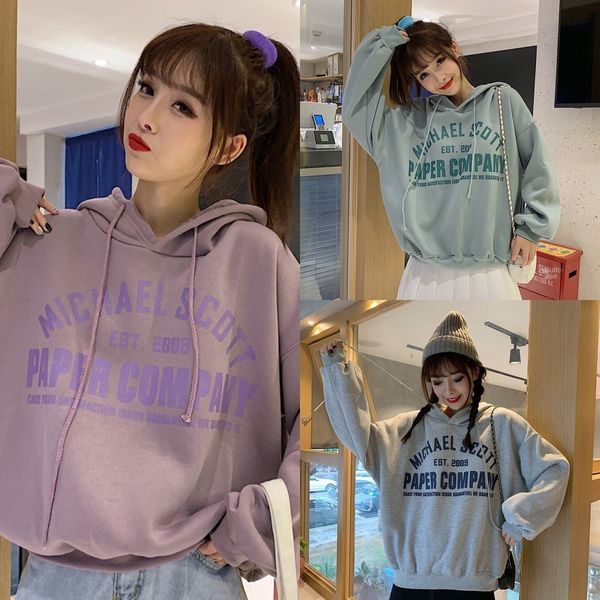 super fire cec women's autumn winter korean version of fragrant taro purple hooded plush coat coat ins fashionable students' loose, Black
super fire cec women's autumn winter korean version of fragrant taro purple hooded plush coat coat ins fashionable students' loose, Black