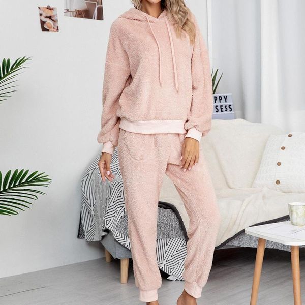 women's tracksuits women long sleeve hoodie pants autumn winter plush warm outfit homewear set, Gray
women's tracksuits women long sleeve hoodie pants autumn winter plush warm outfit homewear set, Gray