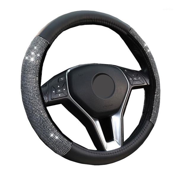 universal wrap car steering wheel cover rhinestones for woman girl braid on the steering-wheel funda volante car accessories1
universal wrap car steering wheel cover rhinestones for woman girl braid on the steering-wheel funda volante car accessories1