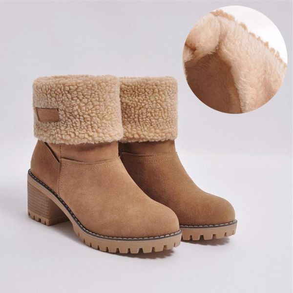 2020 winter women warm plush fur snow boots green orange brown midum high heels ankle boots flock big size wholesale shoes, Black
2020 winter women warm plush fur snow boots green orange brown midum high heels ankle boots flock big size wholesale shoes, Black