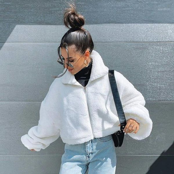 2020 new white fur faux jacket coat women streetwear zipper furry short jackets woman turn-down collar warm plush coat1, Black;brown
2020 new white fur faux jacket coat women streetwear zipper furry short jackets woman turn-down collar warm plush coat1, Black;brown