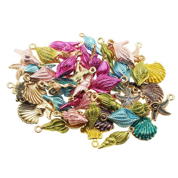 exquisite ornaments 20pcs pieces of color alloy enamel mixed shell starfish conch jewelry pendant crafts discovery.randomly send, Silver
exquisite ornaments 20pcs pieces of color alloy enamel mixed shell starfish conch jewelry pendant crafts discovery.randomly send, Silver
