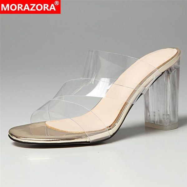 dress shoes morazora plus size 34-48 transparent women sandals square high heels party wedding slip on fashion ladies drop ship, Black
dress shoes morazora plus size 34-48 transparent women sandals square high heels party wedding slip on fashion ladies drop ship, Black
