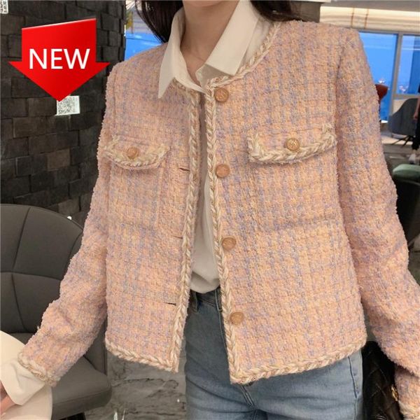 jacket female elegant korean chic short woolen coat slim plaid outwear 2020 fall winter women single-breasted, Black;brown
jacket female elegant korean chic short woolen coat slim plaid outwear 2020 fall winter women single-breasted, Black;brown