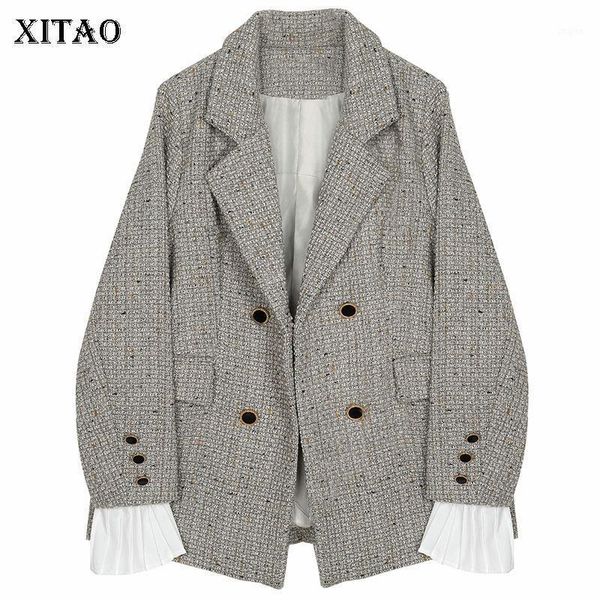 xitao patchwork double breasted blazer women 2020 winter casual fashion new style temperament all match women clothes zy24681, White;black
xitao patchwork double breasted blazer women 2020 winter casual fashion new style temperament all match women clothes zy24681, White;black