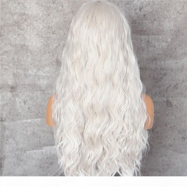 synthetic lace front wig natural wave soft hair white color heat resistant fiber hair parting wigs, Black
synthetic lace front wig natural wave soft hair white color heat resistant fiber hair parting wigs, Black