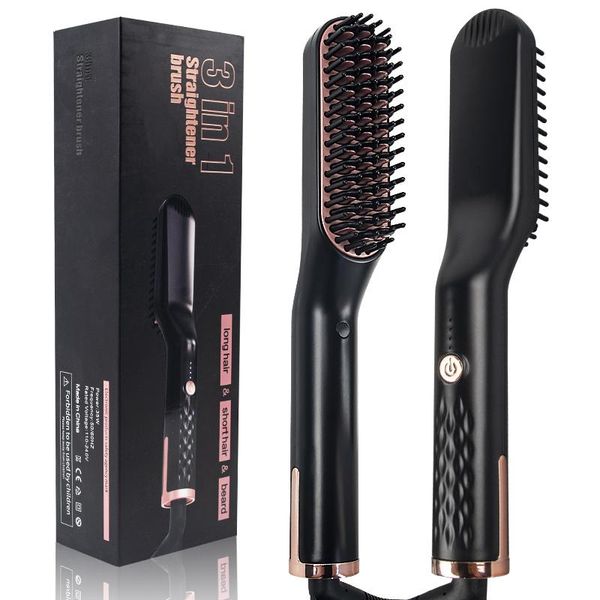 quick multifunctional brush 1 3 in beard curler straightening styler hair comb straightener bbyqom lipper, Black
quick multifunctional brush 1 3 in beard curler straightening styler hair comb straightener bbyqom lipper, Black