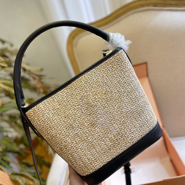 2022lady classic single straw fashion bucket bag retro female designer handbag large capacity totes luxury big brand women h
2022lady classic single straw fashion bucket bag retro female designer handbag large capacity totes luxury big brand women h