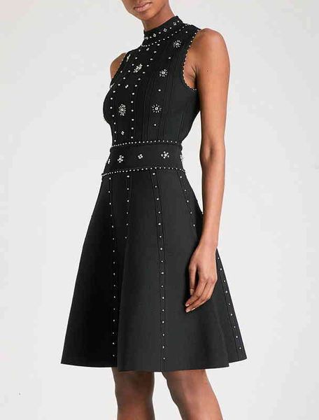 runway dresses 610 brand same style sleeveless crew neck beads kint womens clothes luxury fashion sh ynh6, Black
runway dresses 610 brand same style sleeveless crew neck beads kint womens clothes luxury fashion sh ynh6, Black
