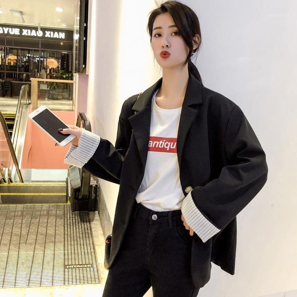women blazers suit jacket woman 2019 new summer suit thin fashion jacket spring woman1, White;black
women blazers suit jacket woman 2019 new summer suit thin fashion jacket spring woman1, White;black