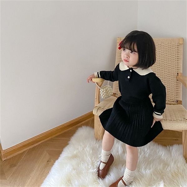 autumn girls fashion knitted clothes sets cute doll collar casual sweater and pleated skirt 2 pcs sets outfits 201031, White
autumn girls fashion knitted clothes sets cute doll collar casual sweater and pleated skirt 2 pcs sets outfits 201031, White