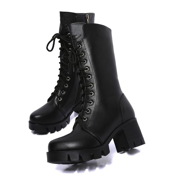 2021 new women shoes winter warm square heel motorcycle boots non-slip breathable winter boots women, Black
2021 new women shoes winter warm square heel motorcycle boots non-slip breathable winter boots women, Black