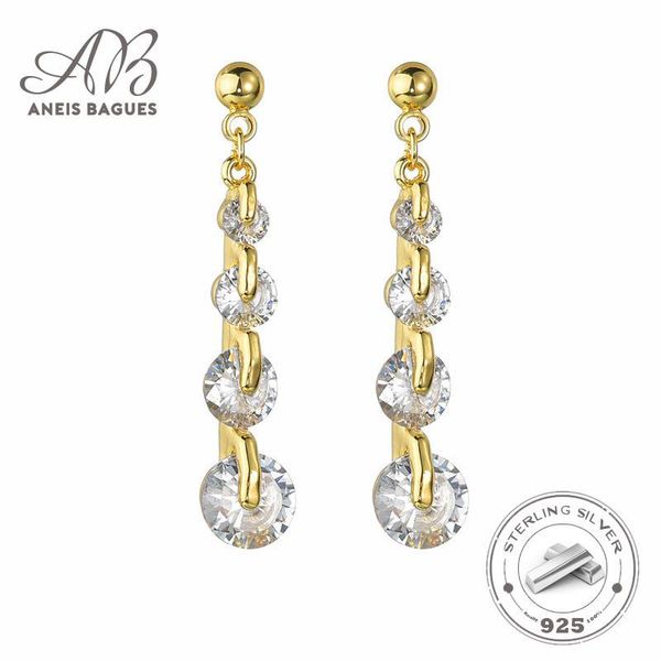 Aneis Bagues Fashion 925 Sterling Silver Shining Clear Zircon Long Chain Drop Earrings For Women Wedding Earrings Fine Jewelry
Aneis Bagues Fashion 925 Sterling Silver Shining Clear Zircon Long Chain Drop Earrings For Women Wedding Earrings Fine Jewelry