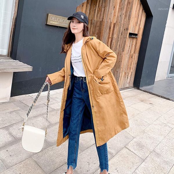ailegogo new women hooded loose fit zipper casual long trench coat fashion autumn female windproof pocket outwear1, Tan;black
ailegogo new women hooded loose fit zipper casual long trench coat fashion autumn female windproof pocket outwear1, Tan;black