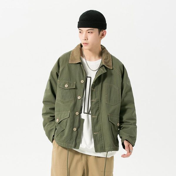 2020 autumn winter multiple pockets vintage jacket men coats casual youth clothes male jackets clothing korea japan safari1, Black;brown
2020 autumn winter multiple pockets vintage jacket men coats casual youth clothes male jackets clothing korea japan safari1, Black;brown