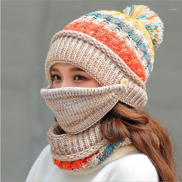 2020 winter mask hat scarf set women fleece inside knitted hat thick warm multicolor scarf set 3pcs winter riding hats ski cap1, Blue;gray
2020 winter mask hat scarf set women fleece inside knitted hat thick warm multicolor scarf set 3pcs winter riding hats ski cap1, Blue;gray