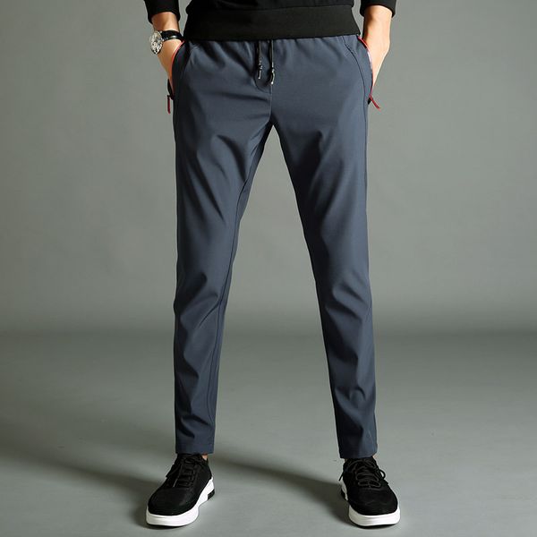 men's casual joker pants fitness polyester blends long trousers plus size 2019 summer stretch dark grey young sweatpants slacks, Black
men's casual joker pants fitness polyester blends long trousers plus size 2019 summer stretch dark grey young sweatpants slacks, Black