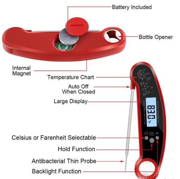 digital meat waterproof instant read thermometer calibration and backlight function thermometers dhb469
digital meat waterproof instant read thermometer calibration and backlight function thermometers dhb469