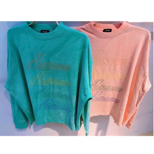 2021 new long sleeve oversize we11done t-shirt men women t shirt casual well done tee nxqa, White;black