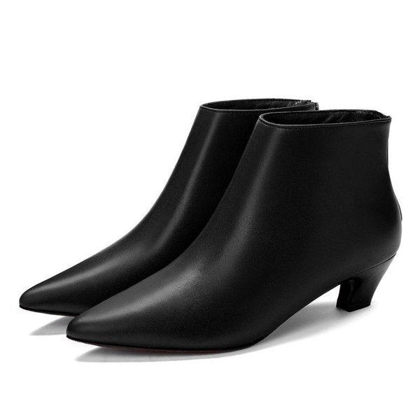 2020 autumn women's shoes boots zip solid pointed toe fashion elegant med heels flock all-match non-slip warm, Black
2020 autumn women's shoes boots zip solid pointed toe fashion elegant med heels flock all-match non-slip warm, Black