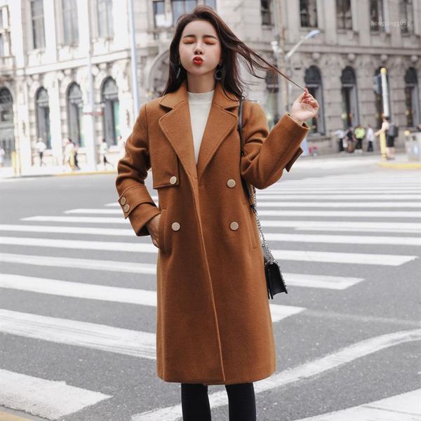 office lady slim long wool coat turn-down collar wool blend coat and jacket single breasted women coats autumn winter1, Black
office lady slim long wool coat turn-down collar wool blend coat and jacket single breasted women coats autumn winter1, Black