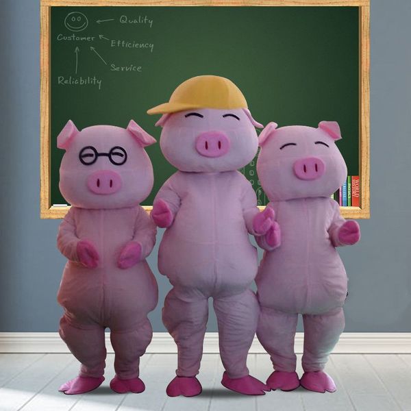 mascot costumes pig mascot costume pink pig cartoon character carnival costume kits mascotte christmas for halloween party event, Red;yellow
mascot costumes pig mascot costume pink pig cartoon character carnival costume kits mascotte christmas for halloween party event, Red;yellow