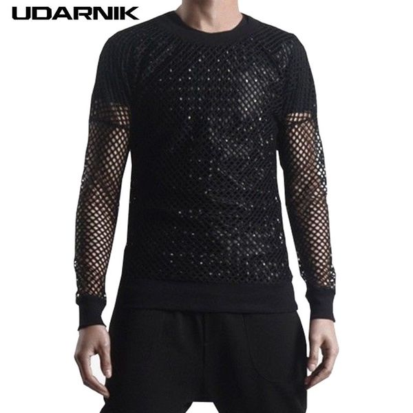 men nylon skinny t-shirt black hollow out tee o-neck long sleeve punk style solid see through fashion new 201202, White;black
men nylon skinny t-shirt black hollow out tee o-neck long sleeve punk style solid see through fashion new 201202, White;black