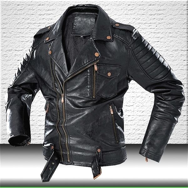 men fashion leather jacket coat brand new motorcycle leather jacket men faux leather jackets winter windbreaker coats 201223, Black
men fashion leather jacket coat brand new motorcycle leather jacket men faux leather jackets winter windbreaker coats 201223, Black