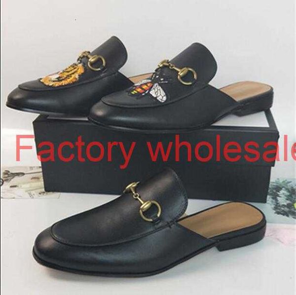 leather loafers muller designer slipper mens shoes with buckle fashion men women princetown slippers ladies casual mules flats, Black
leather loafers muller designer slipper mens shoes with buckle fashion men women princetown slippers ladies casual mules flats, Black