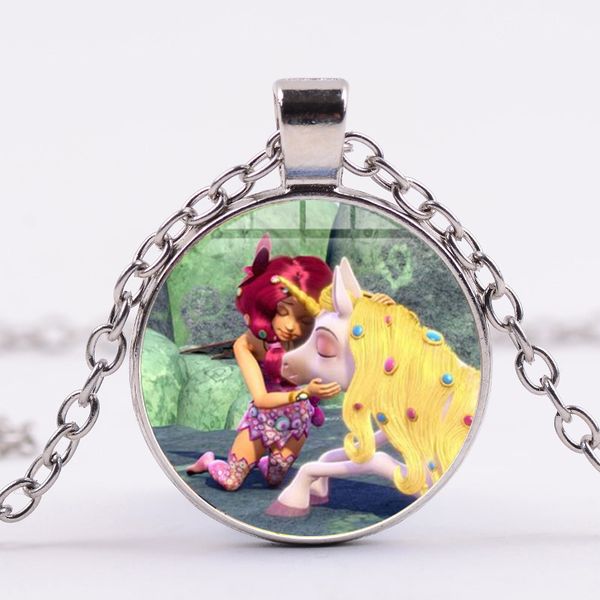 fashion mia and me cartoon necklace horse and anime princess poster crystal long chain jewelry for kids party theme gift, Silver
fashion mia and me cartoon necklace horse and anime princess poster crystal long chain jewelry for kids party theme gift, Silver