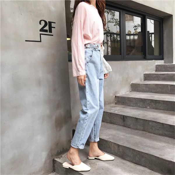 summer casual slim ankle length light blue fresh pants slender female loose women jeans denim high waist harem trousers
summer casual slim ankle length light blue fresh pants slender female loose women jeans denim high waist harem trousers