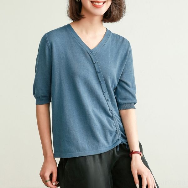 8g3y3 short summer new 2020 sleeve lanternt-shirt lantern women's thin plain knitted v-neck lantern sleeve t-shirt style loose foreig, White
8g3y3 short summer new 2020 sleeve lanternt-shirt lantern women's thin plain knitted v-neck lantern sleeve t-shirt style loose foreig, White