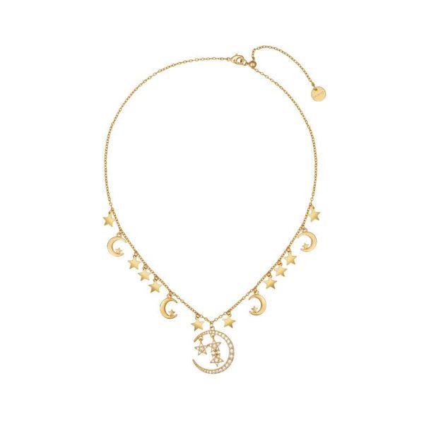 european and american fashion luxury studded star and moon pendant necklace cold wind personality female necklace, Silver
european and american fashion luxury studded star and moon pendant necklace cold wind personality female necklace, Silver