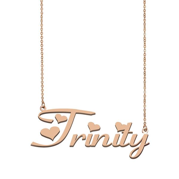 Trinity Name Necklace Custom Nameplate Pendant for Women Girls Birthday Gift Kids Best Friends Jewelry 18k Gold Plated Stainless Steel, Silver
Trinity Name Necklace Custom Nameplate Pendant for Women Girls Birthday Gift Kids Best Friends Jewelry 18k Gold Plated Stainless Steel, Silver