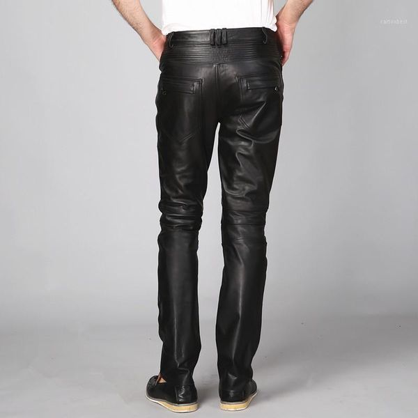 men's pants casual mens full length 2021 genuine leather straight slim pencil streetwear comfort trouser masculino1, Black
men's pants casual mens full length 2021 genuine leather straight slim pencil streetwear comfort trouser masculino1, Black