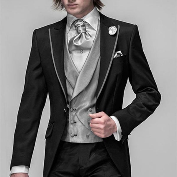 men's suits & blazers black groom tuxedo groomsmen wedding dinner evening mens man bridegroom men suit (jacket+pants+tie+vest), White;black
men's suits & blazers black groom tuxedo groomsmen wedding dinner evening mens man bridegroom men suit (jacket+pants+tie+vest), White;black