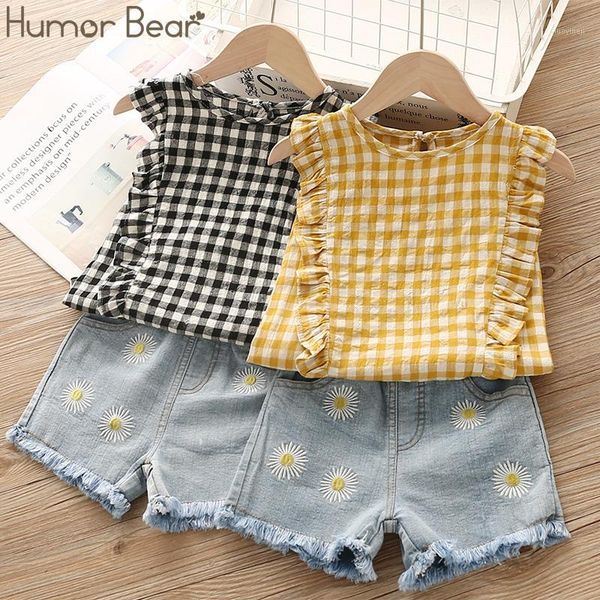 clothing sets humor bear girl clothes suit 2021 summer plaid sleeveless denim shorts 2pcs set children baby toddler girls clothing1, White
clothing sets humor bear girl clothes suit 2021 summer plaid sleeveless denim shorts 2pcs set children baby toddler girls clothing1, White