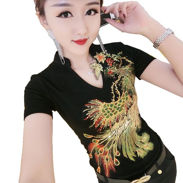 2021 new embroidery women t-shirts fashion slin sequins & tees summer short sleeve v-neck female tshirt y292 j515, White
2021 new embroidery women t-shirts fashion slin sequins & tees summer short sleeve v-neck female tshirt y292 j515, White