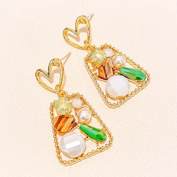 dangle & chandelier korean fasnhion handmade hollow heart design drop earrings irregular geometric acrylic stone crystal dangler for women, Silver
dangle & chandelier korean fasnhion handmade hollow heart design drop earrings irregular geometric acrylic stone crystal dangler for women, Silver