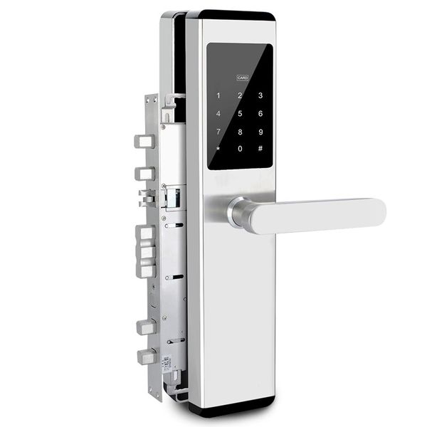 Bluetooth Electronic Keyless Code Door Lock Unlock With Code Smart Phone APP Mechanical Key Fingerprint Door-lock Intelligent door lock
Bluetooth Electronic Keyless Code Door Lock Unlock With Code Smart Phone APP Mechanical Key Fingerprint Door-lock Intelligent door lock