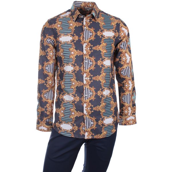 gentilbay men's rugrita printed navy slimfit long-sleeve sport shirt dpd154 1022, White;black
gentilbay men's rugrita printed navy slimfit long-sleeve sport shirt dpd154 1022, White;black