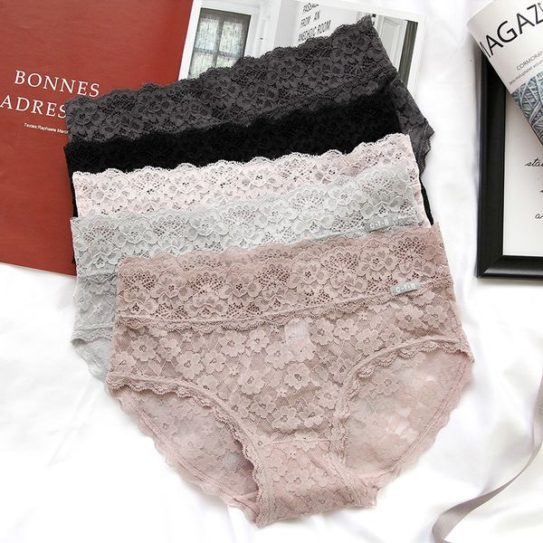 french lace women's underwear hollow romantic low luxury middle waist cotton crotch traceless briefs, Black;pink
french lace women's underwear hollow romantic low luxury middle waist cotton crotch traceless briefs, Black;pink