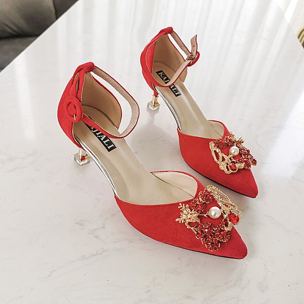 2021 the new elegant ladies of crystal buckle finger pointed bombs spring summer leap sandals high shoes wedding party women eas8, Black
2021 the new elegant ladies of crystal buckle finger pointed bombs spring summer leap sandals high shoes wedding party women eas8, Black