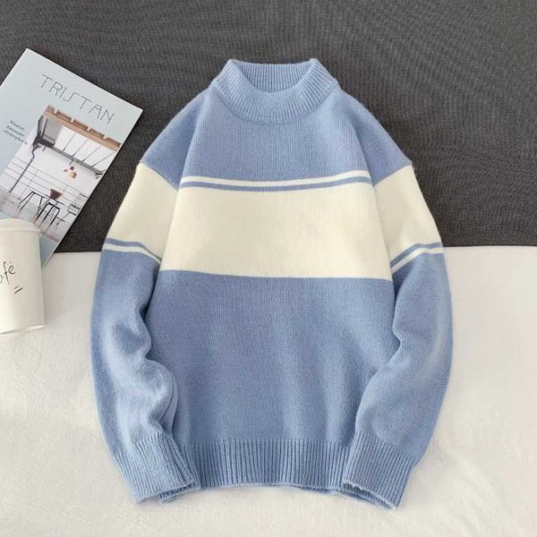 men's sweaters men and women color matching sweater casual couple bottoming shirt winter versatile comfortable warm knitted, White;black
men's sweaters men and women color matching sweater casual couple bottoming shirt winter versatile comfortable warm knitted, White;black