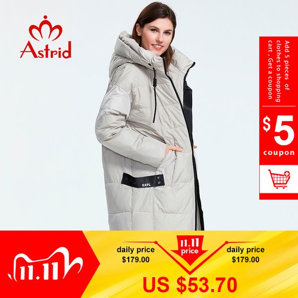 astrid winter new arrival down jacket women loose clothing outerwear quality with a hood fashion style winter coat ar-7038 201103, Black
astrid winter new arrival down jacket women loose clothing outerwear quality with a hood fashion style winter coat ar-7038 201103, Black