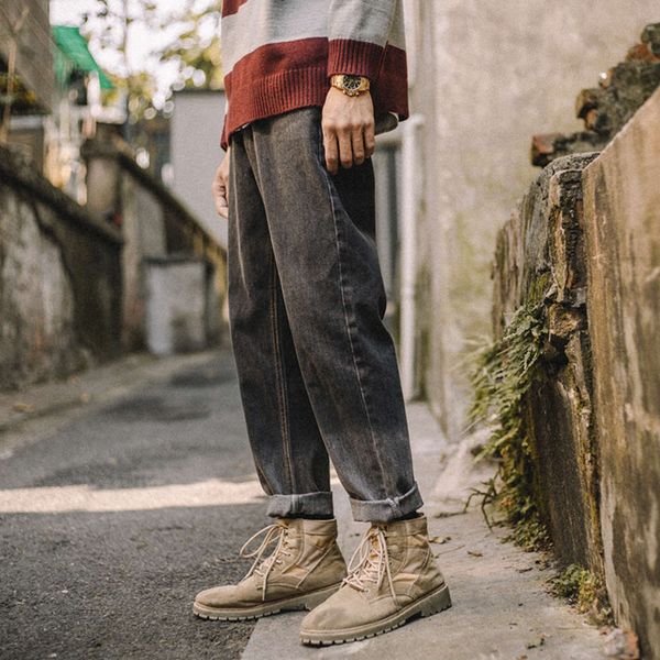 2020 new men's loose style plush mens ripped skinny designer true brand distressed jeans for trend korean gradient straight pants, Blue
2020 new men's loose style plush mens ripped skinny designer true brand distressed jeans for trend korean gradient straight pants, Blue