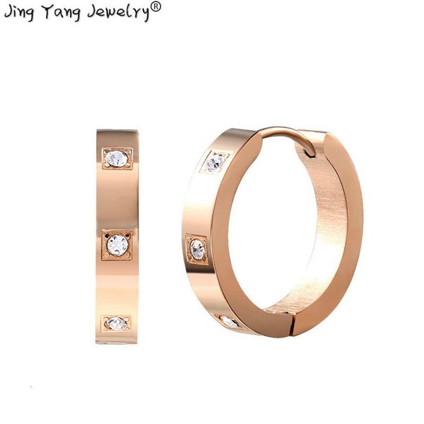 hoop & huggie jingyang gold pink zircon circle huggies earrings with wedding ceremony cz stones of stainless steel middle for women, Golden;silver
hoop & huggie jingyang gold pink zircon circle huggies earrings with wedding ceremony cz stones of stainless steel middle for women, Golden;silver