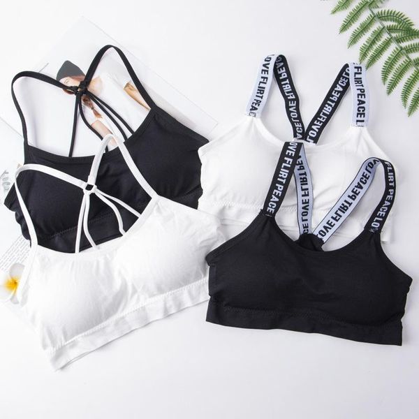 gym clothing letters yoga bra women sports fitness cup a-d running padded sportswear tank push up bras, White;black
gym clothing letters yoga bra women sports fitness cup a-d running padded sportswear tank push up bras, White;black