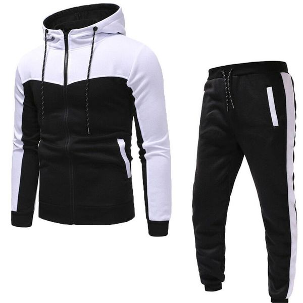 men's tracksuits fall/winter hooded sportswear set 2 pieces sweatpants jogging suit clothing loose running, Gray
men's tracksuits fall/winter hooded sportswear set 2 pieces sweatpants jogging suit clothing loose running, Gray