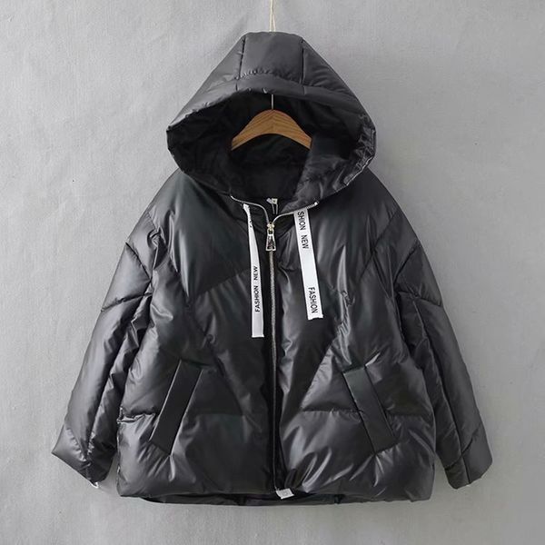 2021 winter glossy hooded down parka women's ribbons jackets large size winter warm thick parka loose coat winter women jacket y190828, Black
2021 winter glossy hooded down parka women's ribbons jackets large size winter warm thick parka loose coat winter women jacket y190828, Black